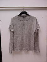 Alison Andrews Womens Long Sleeve Top Grey M