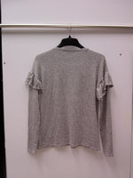 Alison Andrews Womens Long Sleeve Top Grey M