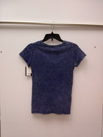 ART CLASS GIRLS TWIST FRONT TEE NAVY STRIPE COMBO L