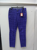 MOSSIMO  SLIM LEG JEAN BLUE PLAID COMB0 10