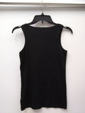 CAT & JACK KID'S SCOOPNECK RIBBED TANK TOP EBONY XL