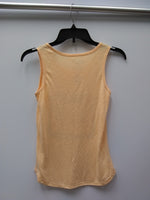 WONDER WOMAN SCOOPNECK GRAPHIC TANK TOP APRICOT HEATHER L