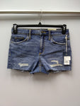 UNIVERSAL THREAD WOMEN DISTRESSED SHORTIE SHORT MEDIUM BLUE WASH 4