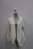 Style & Co. Women's Shawl-Lapel Open-Front Cardigan (Winter White, L)