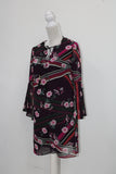 Vince Camuto Long Sleeve Floral Shift Dress PINK 8