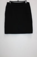 EILEEN FISHER KNEE LENGTH SKIRT, BLACK, MEDIUM