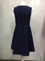 Nine West Embellished Fit Flare Dress Navy 10