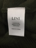 Lini Women Harlow Crewneck Sweater, Green, M Pre-Owned