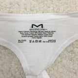 Maidenform Women's Sport Thong, White, 8/XL