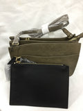 INC International Concepts Kayla 2 in 1 Crossbody OliveBlack