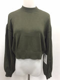 Lini Women Harlow Crewneck Sweater, Green, M Pre-Owned