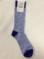 Bar III MEN'S  MINI DOT SOCKS DARK BLUE OSFA REG