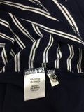 Croft & Barrow Women Stripes T-Shirt, Blue, XL - Pre-Owned 1088UA3C