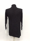 Style & Co. Women's Mixed-Stitch Tweed Duster Cardigan (Deep Black Combo, XL)