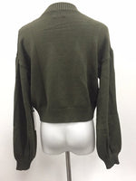 Lini Women harlow Crewneck Sweater, Green, XS Pre-Owned