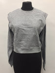 Lini Women Gaby Straight Shoulder Sweatshirt, Gray, M Pre-Owned