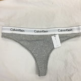 Calvin Klein Women's Modern Cotton Thong Panty, Grey Heather, 1X