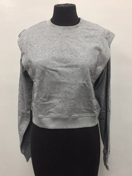 Lini Women Gaby Straight Shoulder Sweatshirt, Gray, S Pre-Owned