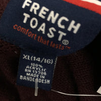 French Toast Children's Sweater Maroon XL 14-16 Pre-Owned 1107UEF9