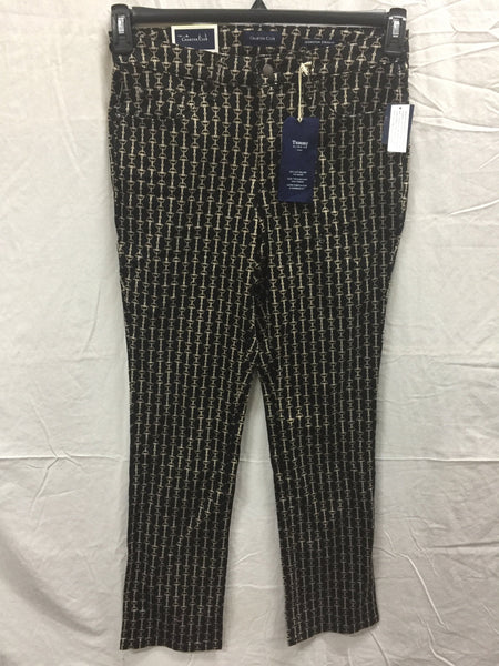 Charter Club Seabiscut Lexington Pants BLACK 18