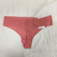 Calvin Klein Women's Invisibles No Panty Line Thong Panty, Red, Small