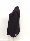 Style & Co. Women's Mixed-Stitch Tweed Duster Cardigan (Deep Black Combo, XL)