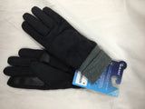 Isotoner Men's Winter Gloves Medium Soft Stretch SmartDri Black M