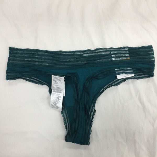 Calvin Klein Women's Modal Thong, Teal Diamond, S