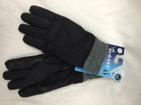 Isotoner Men's Winter Gloves Medium Soft Stretch SmartDri Black M